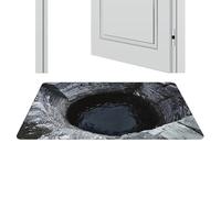 Optical Depth Rug, Anti Skid Mat Pad, 60x90cm Door Pad Visual Effect, Polyester Floor Cover Decor, Entryway Rug Category Easy Clean Use, Home Mat for Indoor Outdoor Areas Spaces Zones