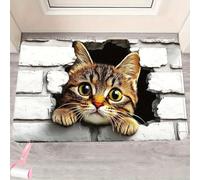 Optical Illusion 3D Rug, Fun Creatives 3D Hole Carpet for Decorative Floor Art, Non Slip Quick Dry Washable Soft Floor Mat for Home,Entryway,Living Room,Bedroom