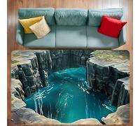 Optical Illusion Rug, 3D Rugs Optical Illusion, Fun Visual Experience for Pets & Guests for Living Room Bedroom Game Room Hallway (#16,31.49x47.24in)