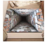 Optical Illusion Rug, 3D Rugs Optical Illusion Non-Slip Visual Trap Floor Mat for Indoor and Outdoor Use, Ideal for Doorway, Living Room, Bedroom and Porch Decor (#7,19.7 × 31.5 in)