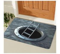 Optical Illusion Rug, 3D Rugs Optical Illusion Non-Slip Visual Trap Floor Mat for Indoor and Outdoor Use, Ideal for Doorway, Living Room, Bedroom and Porch Decor (#3,15.7 × 23.6 in)