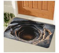 Optical Illusion Rug, 3D Rugs Optical Illusion Non-Slip Visual Trap Floor Mat for Indoor and Outdoor Use, Ideal for Doorway, Living Room, Bedroom and Porch Decor (#2,19.7 × 31.5 in)