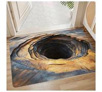 Optical Illusion Rug, 3D Rugs Optical Illusion Non-Slip Visual Trap Floor Mat for Indoor and Outdoor Use, Ideal for Doorway, Living Room, Bedroom and Porch Decor (#8,19.7 × 31.5 in)