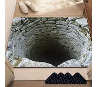 Optical Illusion Rug, 3D Rugs Optical Illusion, Rugs That Look Like A Hole with Secure Non-Slip, Funny 3D Carpet to Prank (A,23.6 * 35.4in)
