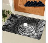 Optical Illusion Rug, 3D Rugs Optical Illusion, Rugs That Look Like A Hole with Secure Non-Slip, Funny 3D Carpet to Prank (E,11.8 * 15.8in)