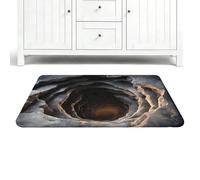 Optical Illusion Rug - 3x5 Foot Non-Slip Bottomless Design Carpet Pad, Trap Door Illusion Carpet for Living Room Bedroom Kitchen Bathroom | Indoor Outdoor Entrance Doorway, Stair Zone Landing Terrace