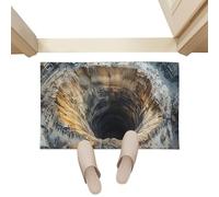 Optical Illusion Rug - 50 × 80 × 2 cm 3D Hole Rug | Optical Hole, Quick Dry Non-Slip Carpet, 3D Door Mat For Entryway, Living Room, Bedroom, Hallways, Fun Home Decor, Birthday Holiday Party Gift