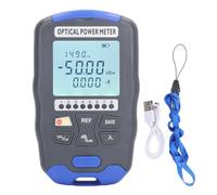 Optical Power Meter 1KM Red Light Tester Fiber Optic Network Cable Tester with LED Lamp Built in Battery (AUA DC70(-70~+10dBm))