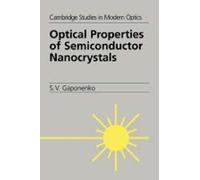 Optical Properties Of Semiconductor Nanocrystals