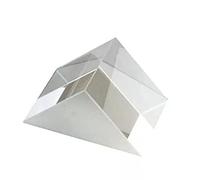 Opticals Verre triangulaire pour enseignement du spectre lumineux | Enquête scientifique arc-en-ciel - Expérience physique - Enseignement du spectre lumineux - Outil de photographie de film