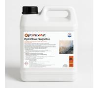 OPTICHOC SALPÊTRE - Traitement Hydrofuge Anti-Salpêtre Intérieur/Extérieur - Stoppe l’Humidité et les Remontées Capillaires - Prêt à l’Emploi - Incolore et Inodore - Bidon 2L (≈10 m²)