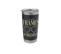 Opticien I Like Frames And Maybe 3 People Glasses Gobelet isotherme en acier inoxydable double paroi