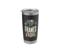 Opticien I Like Frames And Maybe 3 People Glasses Gobelet isotherme en acier inoxydable double paroi