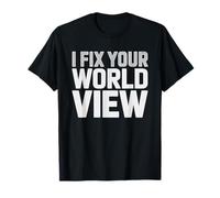 Opticien Je Répare Ta Vision du Monde Optométrie Soins T-Shirt