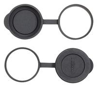 Opticron 31086 Lot de 2 Cache-objectifs en Caoutchouc 25 mm pour modèles avec diamètre extérieur 30-31 mm Noir