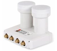 Opticum Monoblock Quad LNB - LMQP-04H (Astra/Hotbird) vergoldete Kontakte (Full HD, 3D)