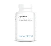 OptiHear - Formule Naturelle pour la Santé Auditive - Enrichi en Ginkgo Biloba et en Niacinamide- Conçu pour Améliorer l'Audition - Soutient le Bien-être de l'Oreille - Végétarien - SuperSmart