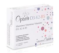 Optim D3-K2-B5 Vitamines D3/K2/B5 Santé Des Os 45 Capsules