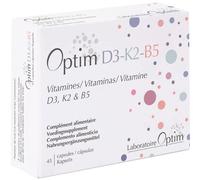 Optim D3-K2-B5 Vitamines D3/K2/B5 Santé Des Os 45 Capsules