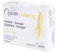 Optim Ginseng Panax Ginseng Rouge Cultivé En Belgique Vitalité Et Énergie 30 Capsules