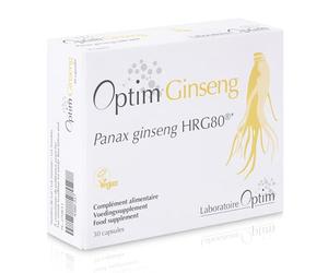 OPTIM Ginseng Rouge de Corée Premium 30 Gélules | Panax Ginseng Cultivé en Belgique | Énergie Naturelle & Vitalité | Ginsénosides 12.5mg | Complément Alimentaire Homme & Femme