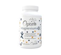 Optim Magnesium 4X - 60 gélules Complexe: bisglycinate, citrate, malate, acétyl-taurinate magnésium ATA Mg + Vitamine B6 - Capsules Stress Fatigue Muscles