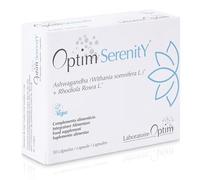 OPTIM Serenity Ashwagandha & Rhodiola - Complément ashwagandha anti stress naturel, sérénité & équilibre émotionnel, Sommeil réparateur - 30 Gélules Vegan pour 1 mois