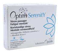 Optim Serenity Ashwagandha & Rhodiola Rosea Stress Passager Et Fatigue Mentale 30 Capsules