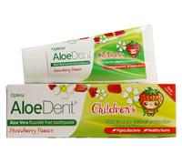 AloeDent Dentifrice pour Enfants à l'Aloe Vera Sans Fluor Fraise Dentifrice(S) 50 ml