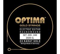 Optima cordes de guitare électrique Gold Strings Round Wound Set 2028 CL