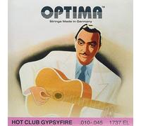 Optima Cordes Guitare Acoustique Hot Club Gypsyfire Jeu argenté avec boule 1737EL