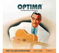 Optima Cordes Guitare Acoustique Hot Club Gypsyfire Jeu argenté avec boule 1737L