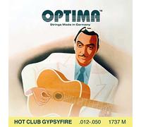 Optima Cordes Guitare Acoustique Hot Club Gypsyfire Jeu argenté avec boule 1737M