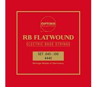 Optima Cordes pour basse électrique 4440 RB RB Rickenbacker flatwound Jeu de 4 cordes 4440.L