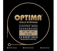 Optima cordes pour basse électrique Gold Strings Round Wound Set 4-string med-light 2319ML