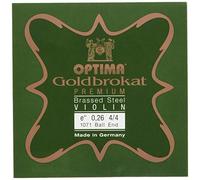 Optima Cordes pour violon brocart doré laitonné 4/4 E 0,26 K Medium