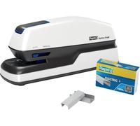 Optima Gripe-Agrafeuse De Bureau Automatique,Agrafeuse Électrique Sans Contact Avec 1000 Agrafes Incluses,Capacité 20 Feuilles (2102349)