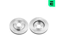 OPTIMAL 2x Disque de Frein Avant Ø283 MM pour Nissan Feuille ZE1 Électrique ZE0