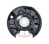 OPTIMAL Flasque de frein Arrière Gauche Tôle d'acier Compatible avec MERCEDES-BENZ Classe C Berline W203 2034230320 A2034230320