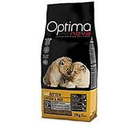 OPTIMANOVA Chat Poulet ET Riz 8KG CROQUETTES SECHES pour Chats CUISINS JUSQU'À 12 Mois