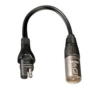 OptiMate Cable O49 Adaptateur SAE vers XLR mâle 3 broches pour charger des batteries 24 V