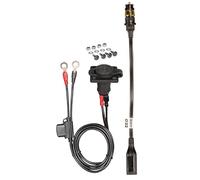 Optimate Kit de Prise 12 V pour Montage sur Panneau - Prise Auto étanche avec câble de raccordement SAE