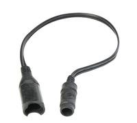 OptiMate O-67F Adaptateur SAE vers Prise DC 2.5 mm - Câble 30 cm. 10A Heavy-Duty. Étanche avec Capuchon en Caoutchouc - pour vêtements Chauffants et câbles Batterie SAE Moto/ATV