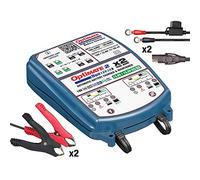 Optimate TecMate 2 DUO x 2 BANK, TM570, Séries BRONZE: Système permettant de charger et d’assurer la maintenance d’une batterie scellée de 2x 12V /12,8V 2A en 5 étapes