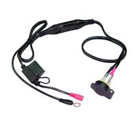 OptiMate TecMate Cable O-18, Prise Moto métal, Montage sur Panneau, avec câble de Batterie