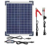 OptiMate TecMate Solar Duo 20W, TM522-D2, Chargeur-Mainteneur-Récupérateur de Batterie Solaire étanche 12V/12.8V 1.67A en 6 étapes