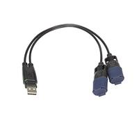 Optimate TecMate USB O-110, Répartiteur USB en Y, avec système de Connexion résistant aux intempéries Bleu