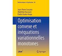 Optimisation Convexe Et Inéquations Variationnelles Monotones