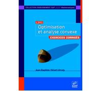 Optimisation et analyse convexe L3m1 - Jean-Baptiste Hiriart-Urruty - Edp Sciences - broché - Etude