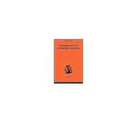 Optimisation In Economic Analysis